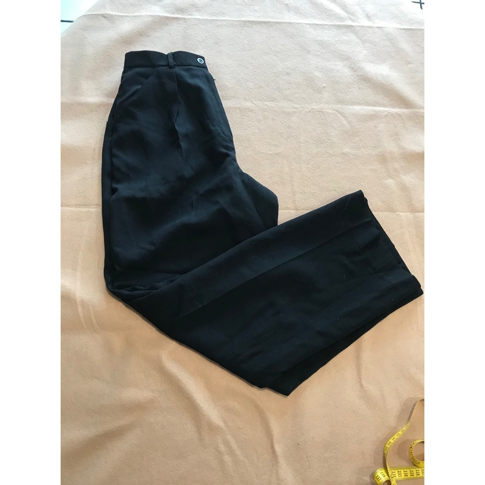 Jones New York Petite 6P Black 100% Wool Dress Pants NWT Quiet Luxury Trousers